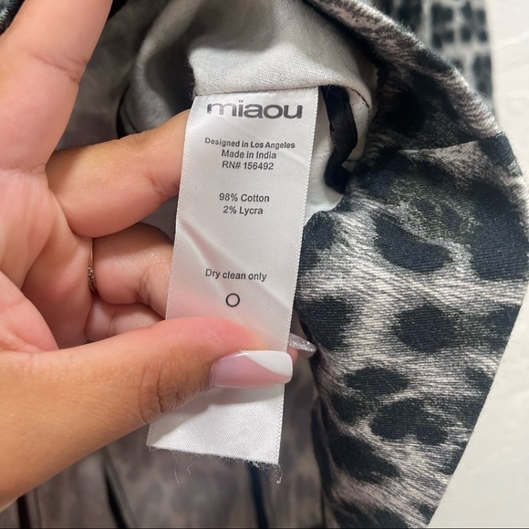 Miaou Dree Dress Leopard Long Sleeve - Picture 3 of 6